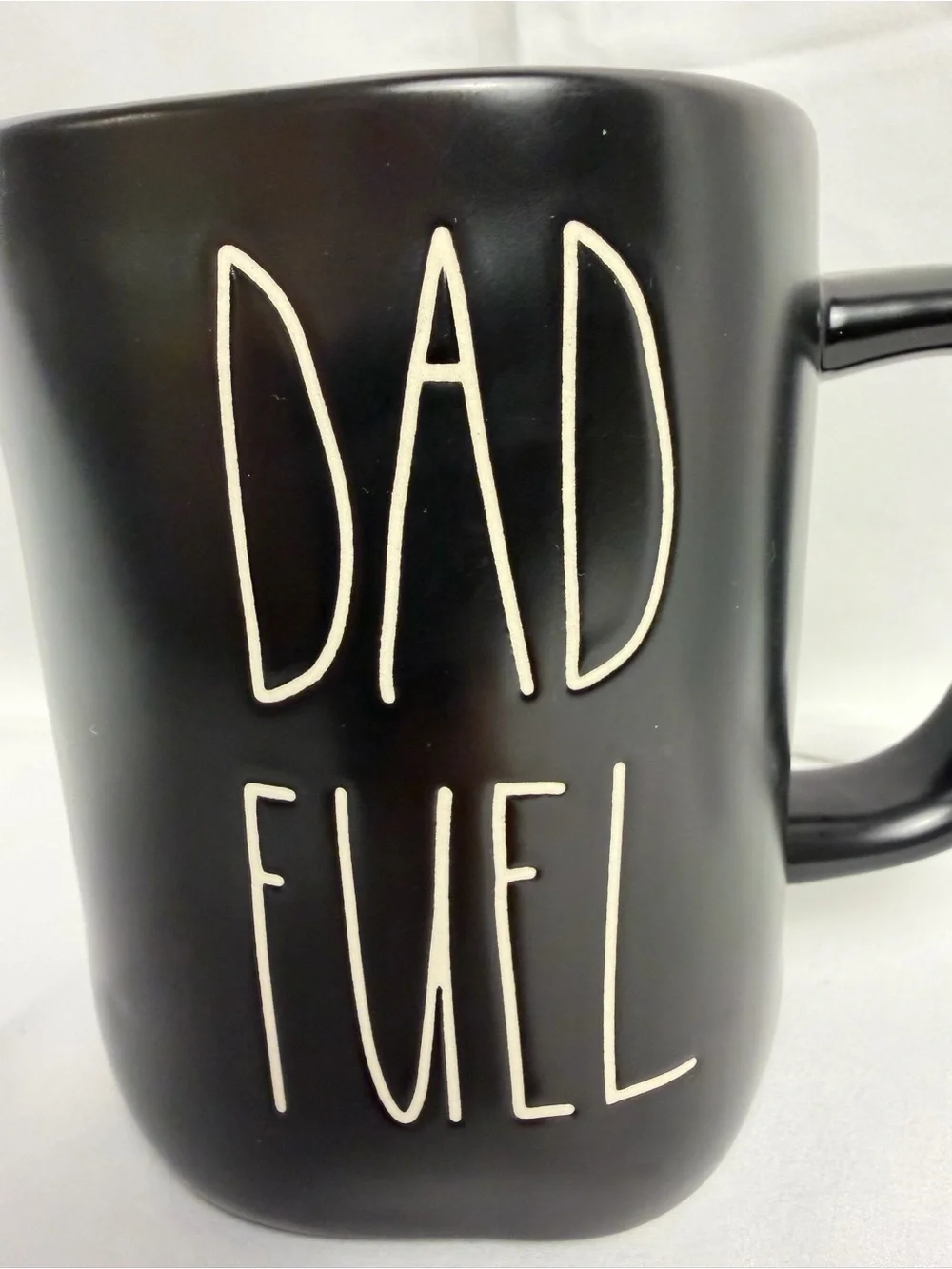 Rae Dunn Artisan Collection DAD FUEL Mug Black/White